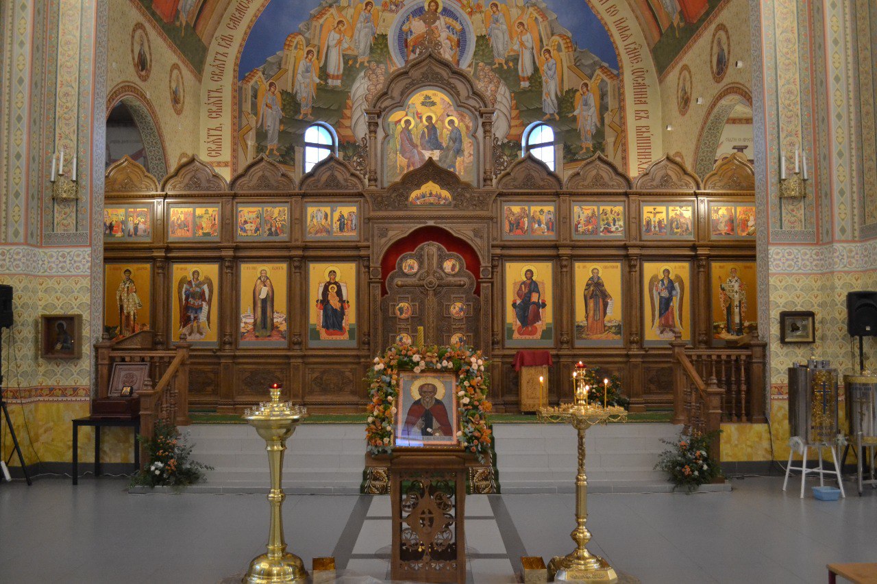 Освящение главного алтаря в честь преподобного Саввы Сторожевского. 15.12.2015